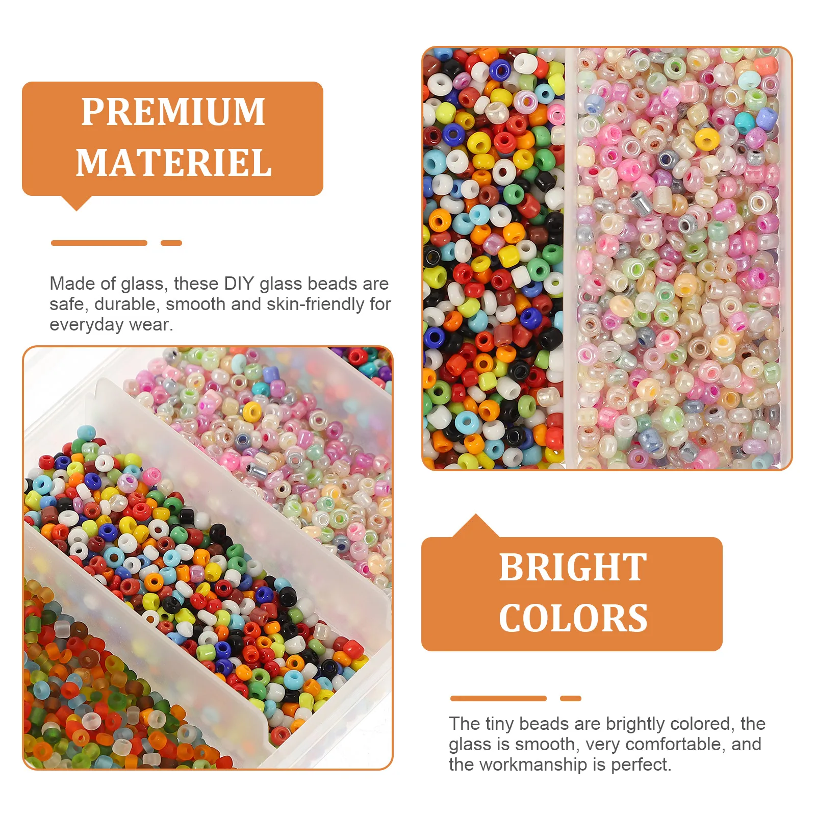 1 Box Colorful Tiny Glass Beads Smooth Diy Jewelry Necklace Making Craft Beading Kit Bracelet Accessories Spacer Charms Decor
1 Box Colorful Tiny Glass Beads Smooth Diy Jewelry Necklace Making Craft Beading Kit Bracelet Accessories Spacer Charms Decor