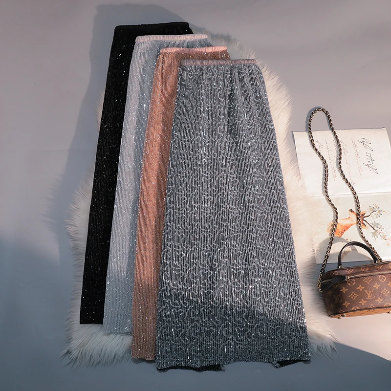2024 New Shiny Sequins Skirt, For Women Clothing, Spring Summer Skirts,Loose Elastic High Waist A-line Evening Party Skirts
2024 New Shiny Sequins Skirt, For Women Clothing, Spring Summer Skirts,Loose Elastic High Waist A-line Evening Party Skirts