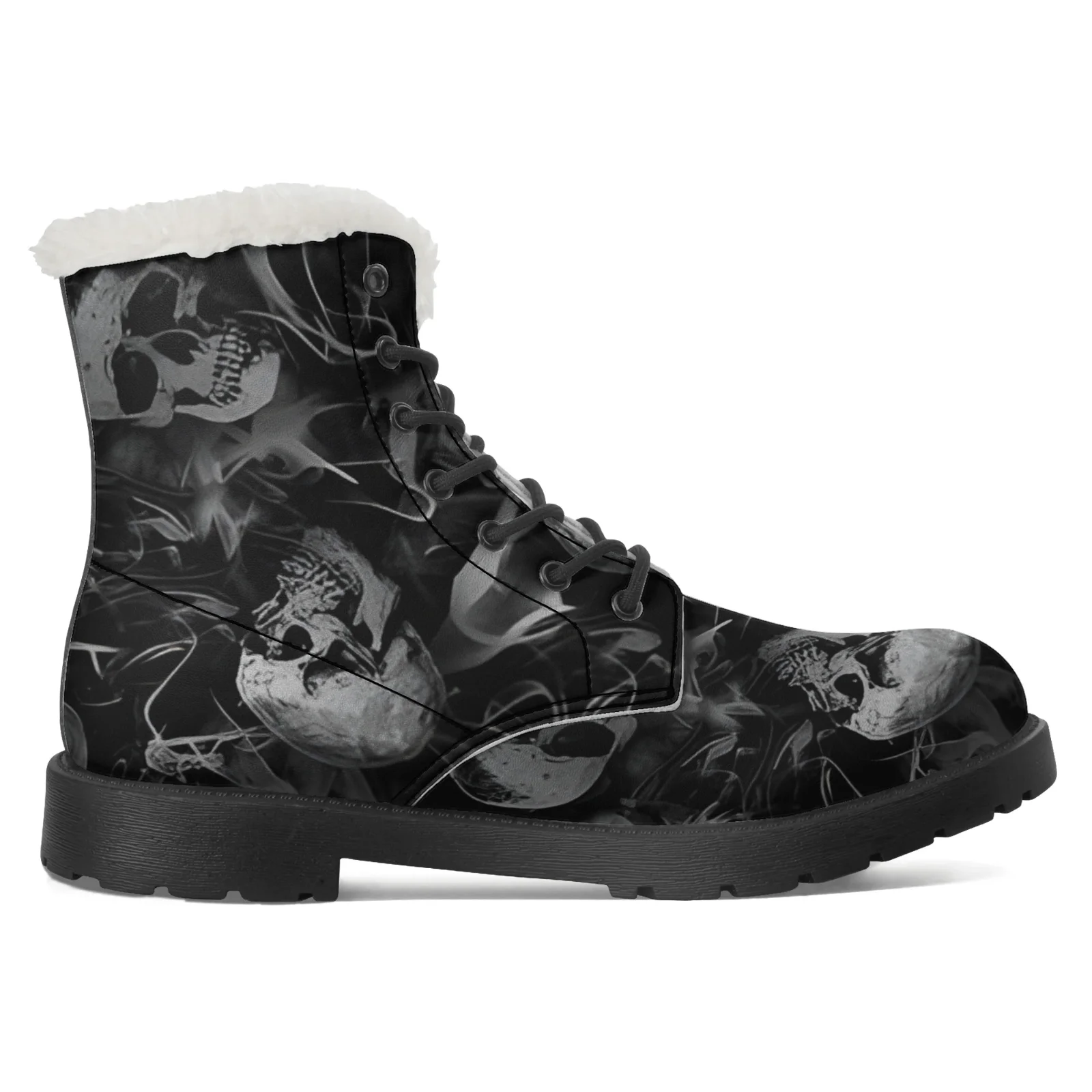 Dark cool gothic skull print plush boots casual boots mid-calf boots fashionable classic versatile autumn and winter boots
Dark cool gothic skull print plush boots casual boots mid-calf boots fashionable classic versatile autumn and winter boots