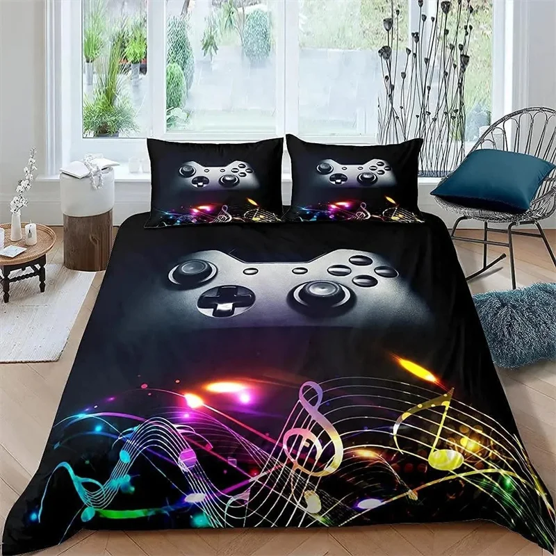 Gaming Bedding Set Game Bed Cover 135 For Adults Kids Soft Microfiber Modern Gamepad Duvet Cover Decorative With Pillowcase
Gaming Bedding Set Game Bed Cover 135 For Adults Kids Soft Microfiber Modern Gamepad Duvet Cover Decorative With Pillowcase