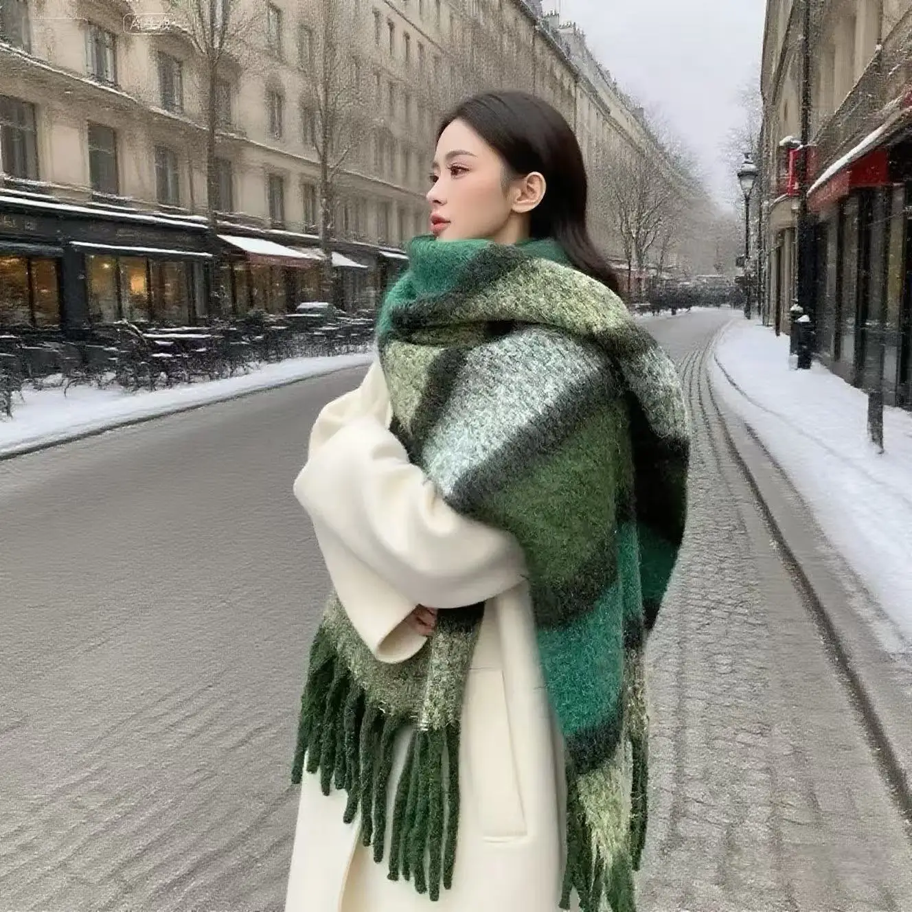 Корейская атмосфера Майяра в стиле ретро, универсальный легкий роскошный высококачественный шарф из мохера Мори
Корейская атмосфера Майяра в стиле ретро, универсальный легкий роскошный высококачественный шарф из мохера Мори