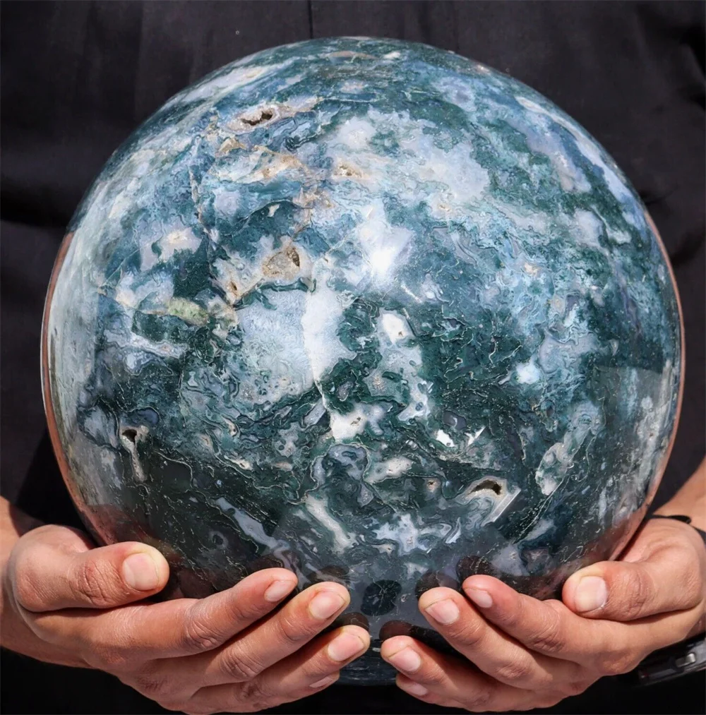 Rare! Natural Moss Agate Sphere, Energy Crystal, Home And Office Decoration, Gift, Demagnetization, Meditation, Collectible
Rare! Natural Moss Agate Sphere, Energy Crystal, Home And Office Decoration, Gift, Demagnetization, Meditation, Collectible
