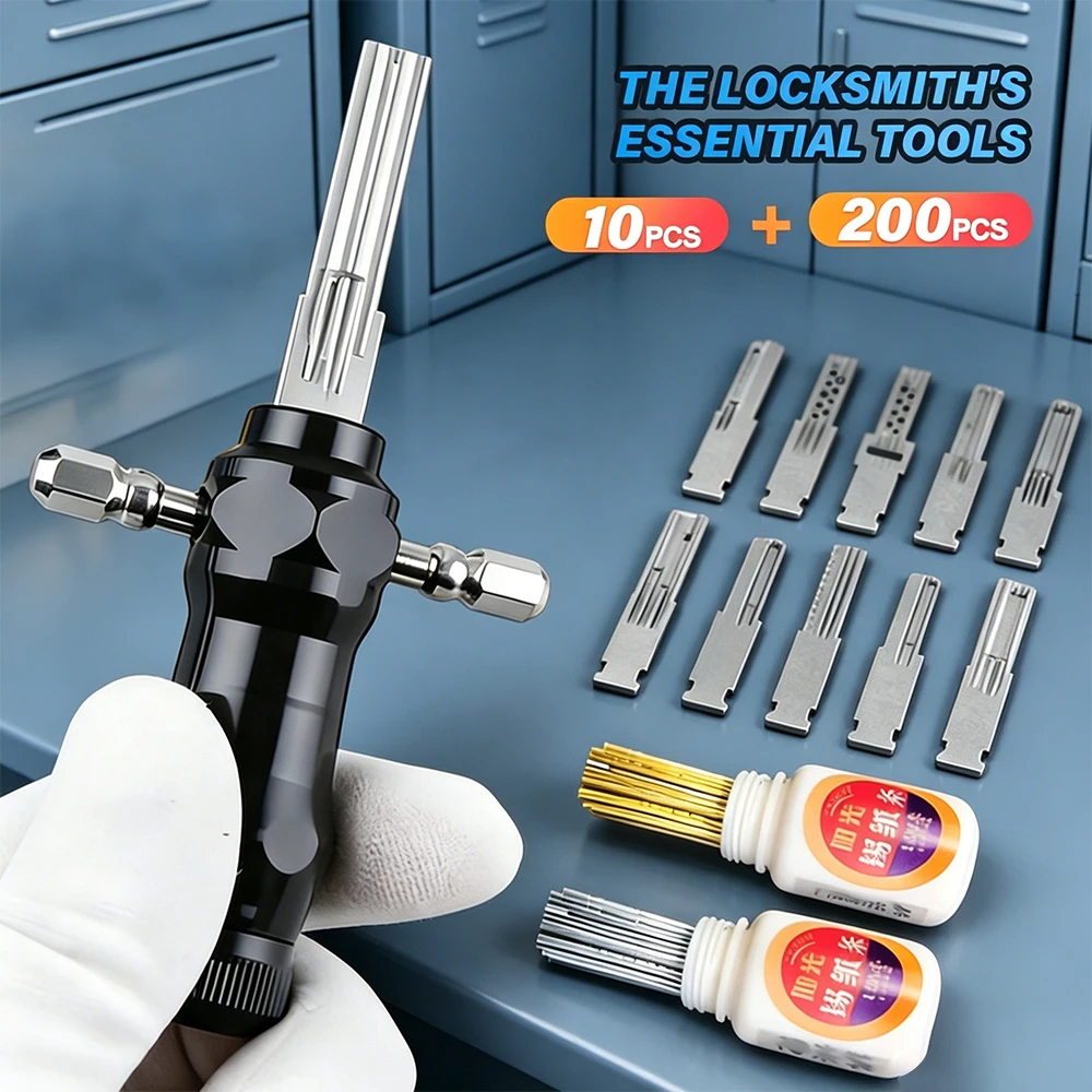High Precision Locksmith Lock Pick Tool Set Storm Style Lock Opening Kit Professional Locksmith Supplies with Multiple Blades
High Precision Locksmith Lock Pick Tool Set Storm Style Lock Opening Kit Professional Locksmith Supplies with Multiple Blades