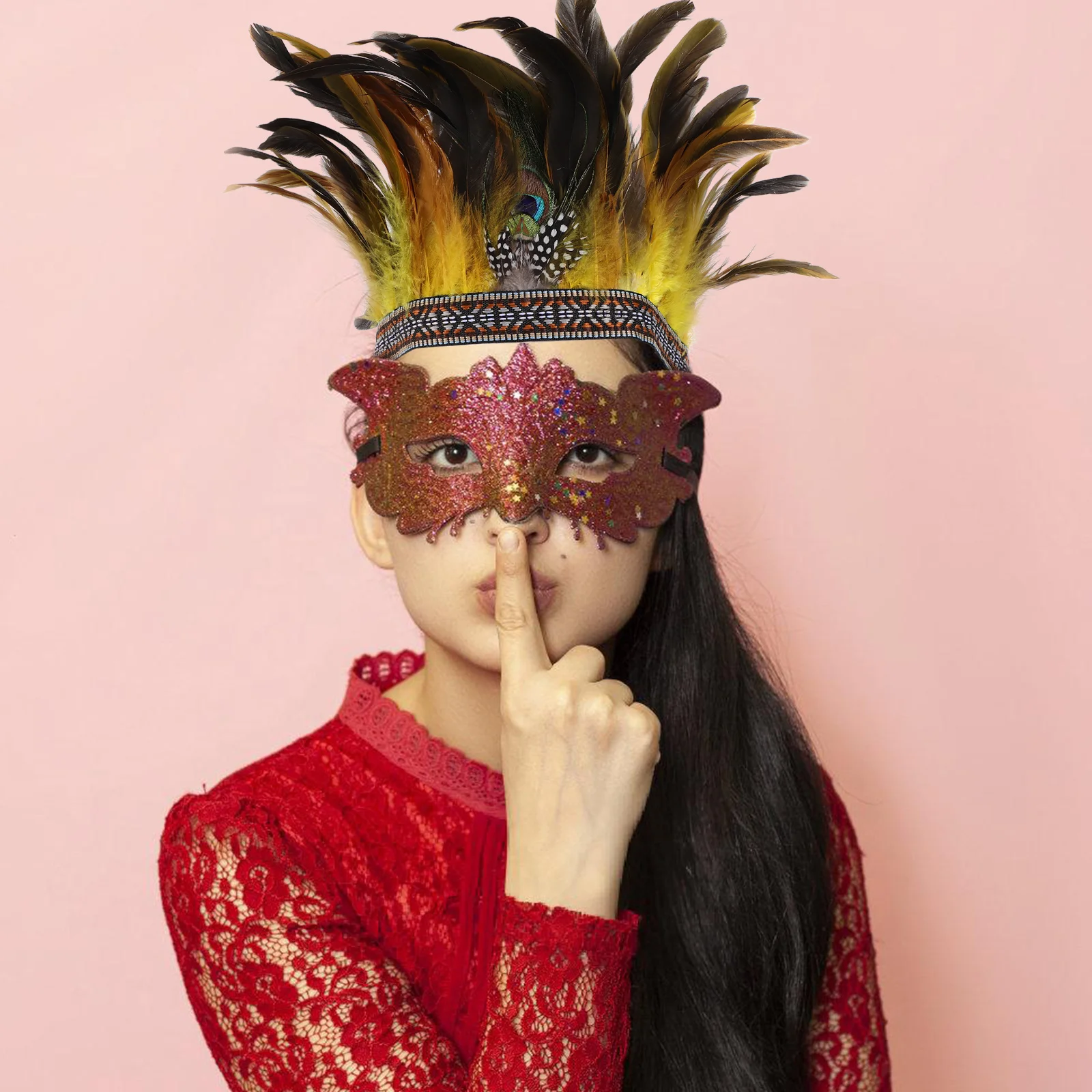 Hair Accessories Plumage Headb for Women Red Adult Safe Material Masquerade Party Costume Fascinator Headdress Bohemia
Hair Accessories Plumage Headb for Women Red Adult Safe Material Masquerade Party Costume Fascinator Headdress Bohemia