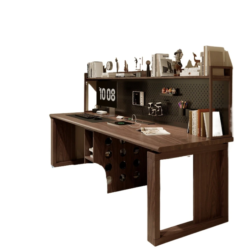 Nordic solid wood double computer desk against the wall de sk bookshelf integrated large board long workbe nch
Nordic solid wood double computer desk against the wall de sk bookshelf integrated large board long workbe nch