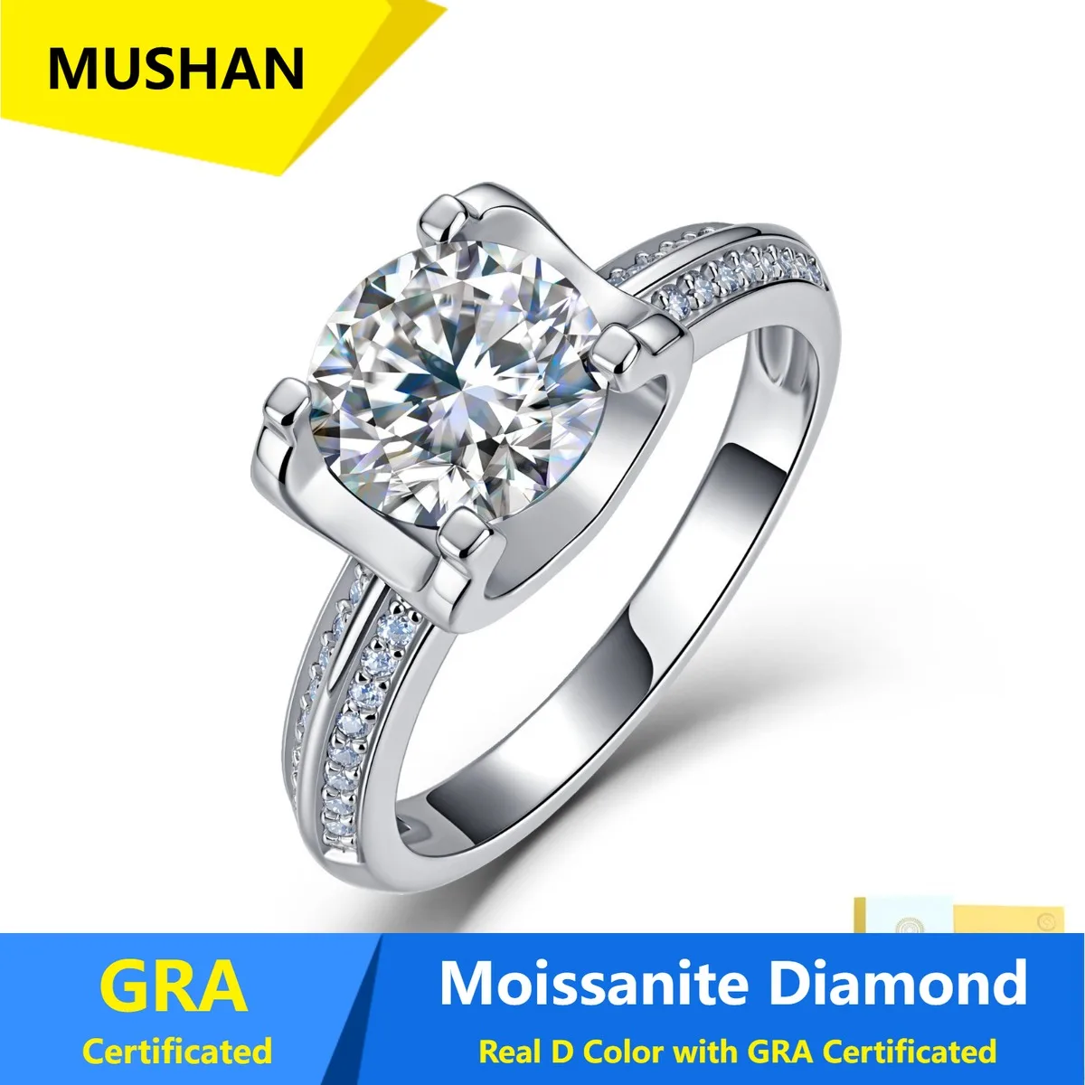 MUSHAN Luxury Jewelry 925 Sterling Silver Ring Band Women GRA Certificated Moissanite Diamond Emerald D Color Rings Fine Jewelry
MUSHAN Luxury Jewelry 925 Sterling Silver Ring Band Women GRA Certificated Moissanite Diamond Emerald D Color Rings Fine Jewelry