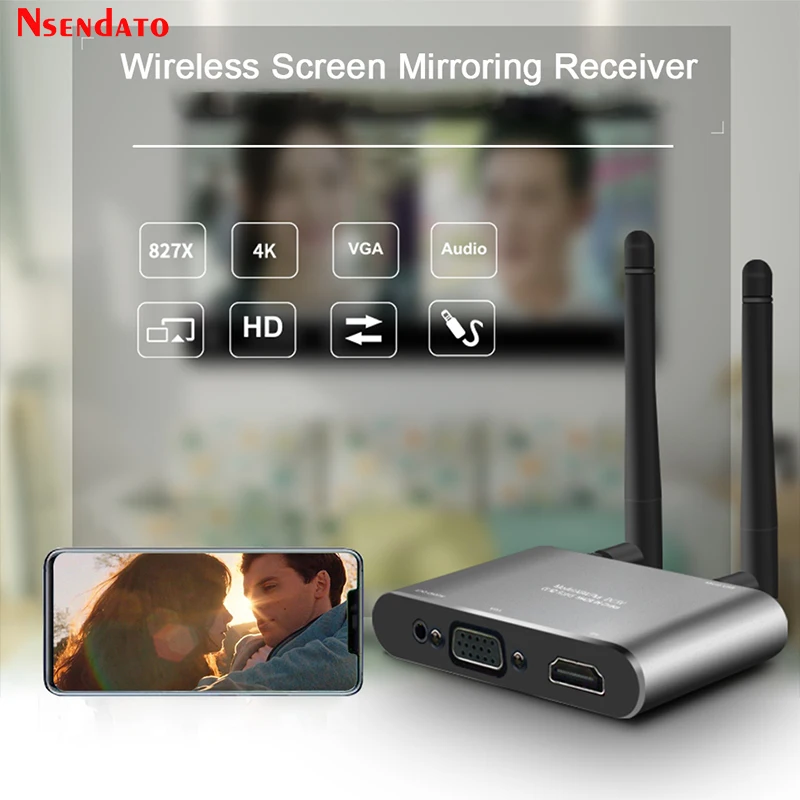 Беспроводной автомобильный Wi-Fi дисплей Miracast 5G 4K HDMI-совместимый ТВ-приемник-адаптер с HD VGA AV с двойной антенной
Беспроводной автомобильный Wi-Fi дисплей Miracast 5G 4K HDMI-совместимый ТВ-приемник-адаптер с HD VGA AV с двойной антенной