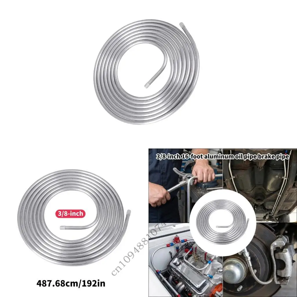 Высокопрочный алюминиевый тормозной шланг 3/8 дюймов, 16 футов, гибкая и легкая тормозная магистраль для транспортных средств
Высокопрочный алюминиевый тормозной шланг 3/8 дюймов, 16 футов, гибкая и легкая тормозная магистраль для транспортных средств