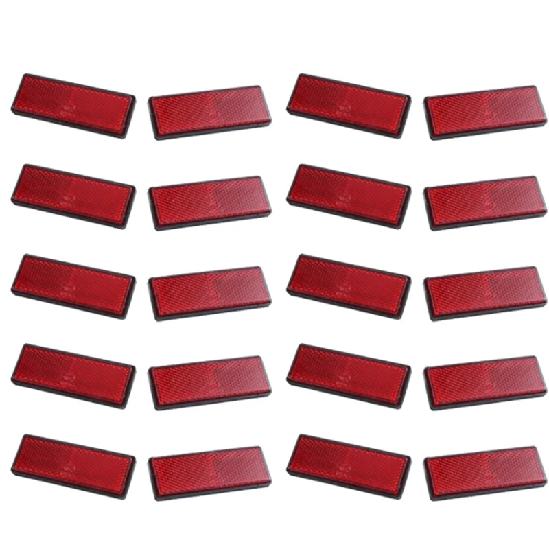 Reliable-20 Pcs Rectangle Red Reflectors Universal For Motorcycles Atv Bikes Dirt Bikes
Reliable-20 Pcs Rectangle Red Reflectors Universal For Motorcycles Atv Bikes Dirt Bikes