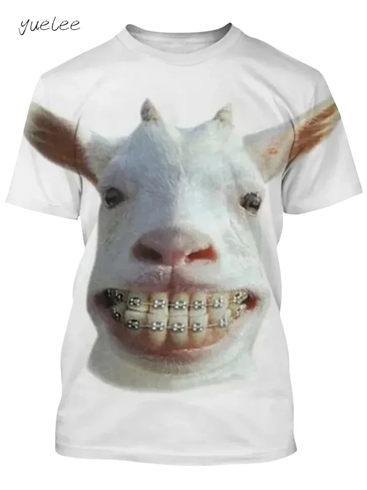 Funny 3D Sheep Graphic T-Shirt Men Summer Outdoor Men Short Sleeved Fashion Breathable Men's T-Shirt Casual Round Neck Men's Top
Funny 3D Sheep Graphic T-Shirt Men Summer Outdoor Men Short Sleeved Fashion Breathable Men's T-Shirt Casual Round Neck Men's Top