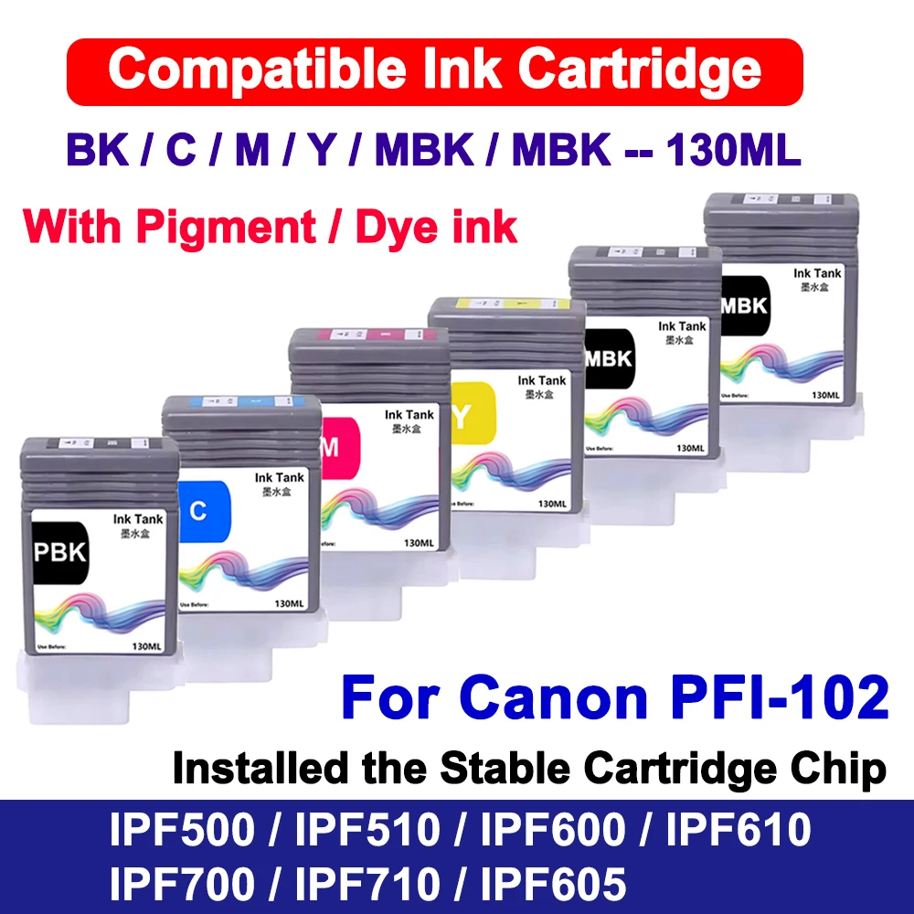 130 мл PFI-102 PFI102 PFI 102 Совместимый картридж с пигментными/красящими чернилами для Canon IPF500 IPF510 IPF600 IPF605 IPF610 IPF700 710
130 мл PFI-102 PFI102 PFI 102 Совместимый картридж с пигментными/красящими чернилами для Canon IPF500 IPF510 IPF600 IPF605 IPF610 IPF700 710