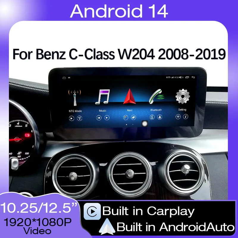 Android 14 For Mercedes Benz C / V Class W204 W205 GLC X253 W446 Auto Video Car Multimedia Player Stereo Screen Carplay Navi
Android 14 For Mercedes Benz C / V Class W204 W205 GLC X253 W446 Auto Video Car Multimedia Player Stereo Screen Carplay Navi