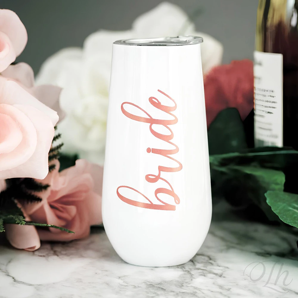 6oz/180ml Personalized Wedding Cup Insulated Stainless Steel Cup Bridesmaids Gifts Cup Team Bride Glasses Custom Wine Glass
6oz/180ml Personalized Wedding Cup Insulated Stainless Steel Cup Bridesmaids Gifts Cup Team Bride Glasses Custom Wine Glass
