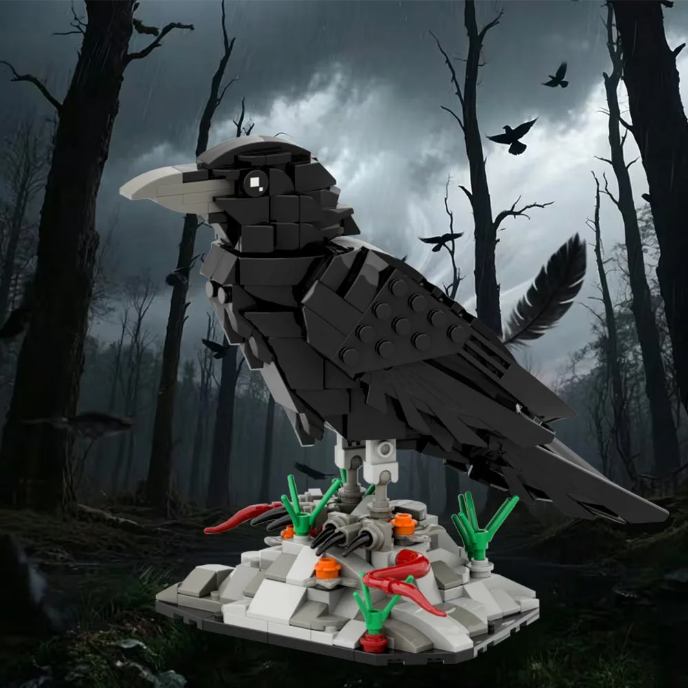 Gothic Crow&Skull Rose Building Block, 2 Different Switchable Scene, Halloween Easter Decor Collectible Gift&Gothic Crow Decor
Gothic Crow&Skull Rose Building Block, 2 Different Switchable Scene, Halloween Easter Decor Collectible Gift&Gothic Crow Decor