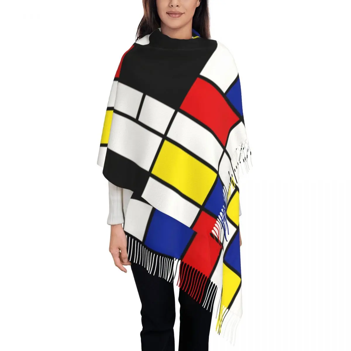 Abstract Art Mondrian Scarf Wrap Women Long Winter Fall Warm Tassel Shawl Unisex Geometric Modern Scarves
Abstract Art Mondrian Scarf Wrap Women Long Winter Fall Warm Tassel Shawl Unisex Geometric Modern Scarves