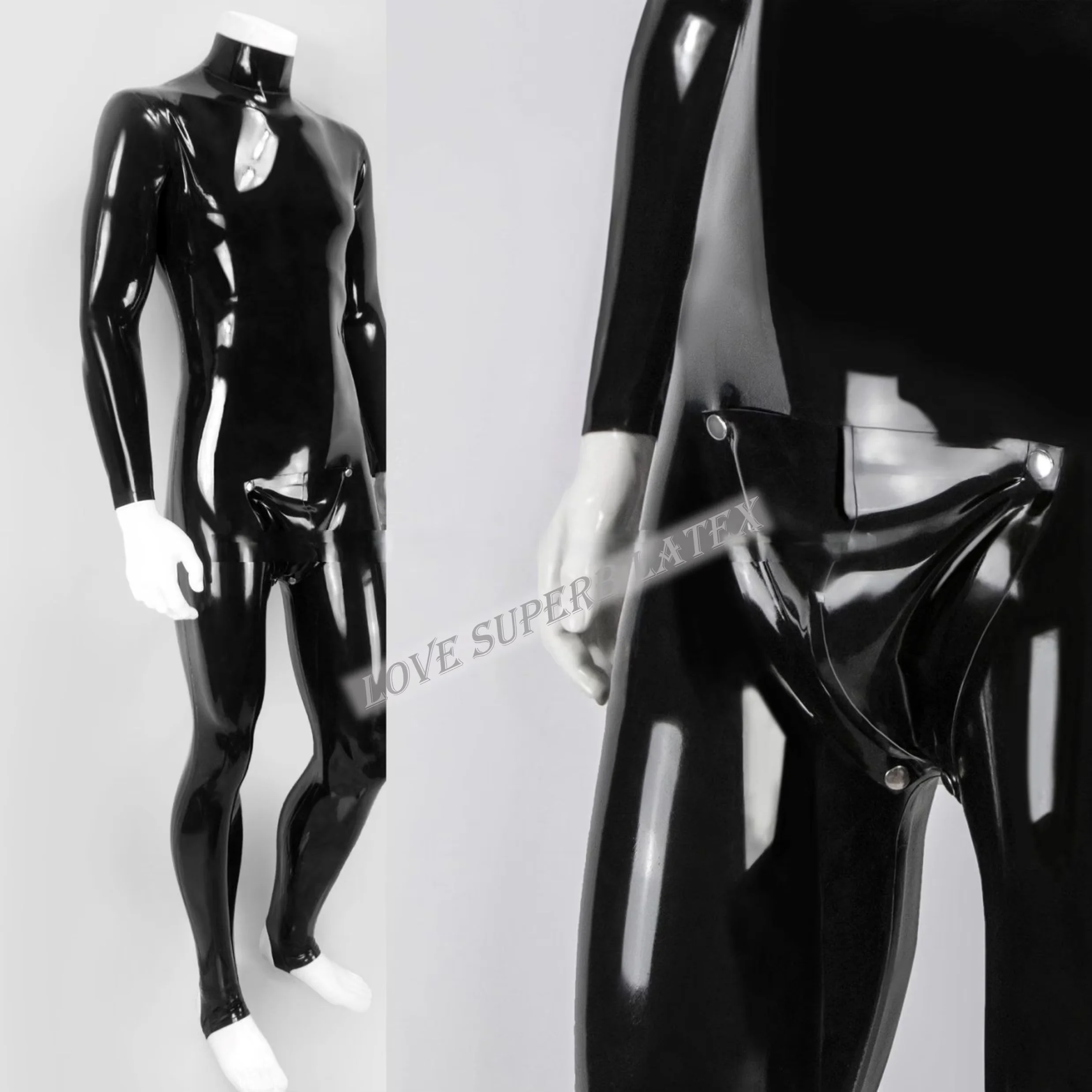 Latex Handmade High Neck Full Length Leg Rubber Bodysuit Rubber Mens Catsuit w Codpiece and Back Zipper Party Wear Customized
Latex Handmade High Neck Full Length Leg Rubber Bodysuit Rubber Mens Catsuit w Codpiece and Back Zipper Party Wear Customized