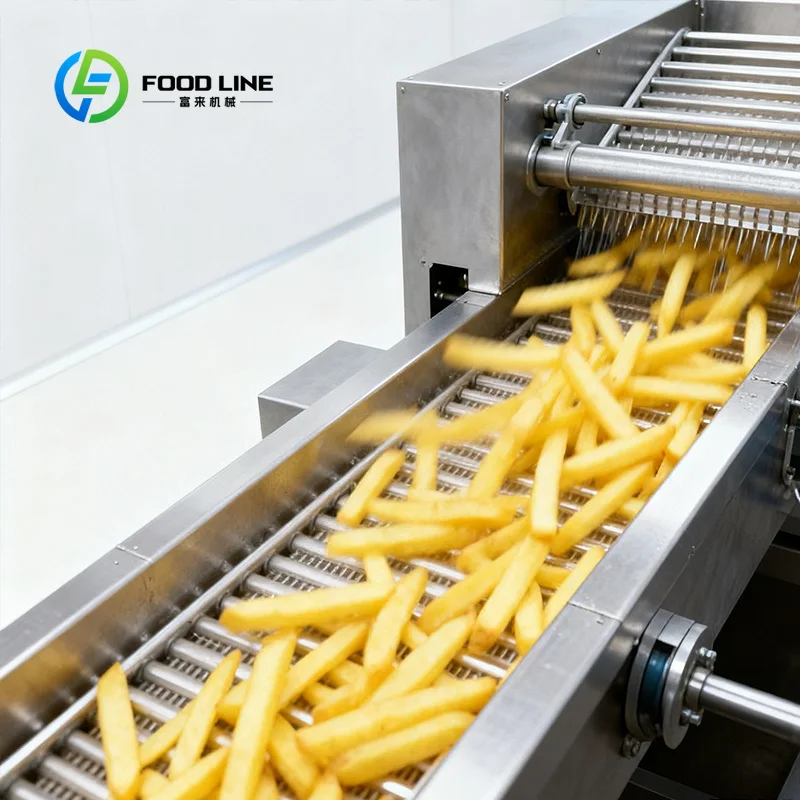 Potato chip processing line, French fries assembly, fully automatic industrial peeler equipment
Potato chip processing line, French fries assembly, fully automatic industrial peeler equipment