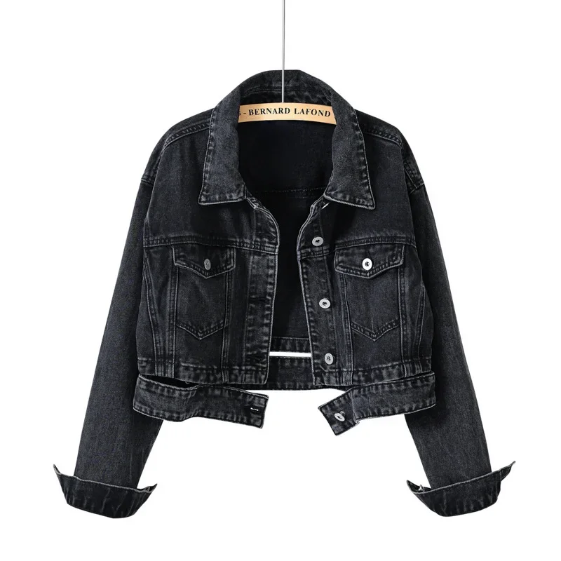 Women Jackets 2023 New Spring Autumn Outwear Denim Coat Turn Down Collar Cotton Jacket For Female Loose Casual Blue Jean Jacket
Women Jackets 2023 New Spring Autumn Outwear Denim Coat Turn Down Collar Cotton Jacket For Female Loose Casual Blue Jean Jacket