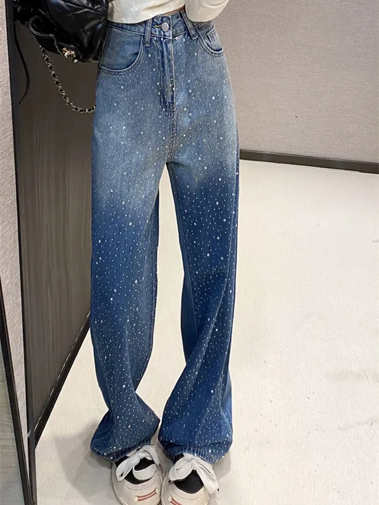2025 Y2K Mujer Hot Diamond Vintage Blue Baggy Jeans Pants Women Goth Clothes Straight Korean Fashion Lady Denim Trousers
2025 Y2K Mujer Hot Diamond Vintage Blue Baggy Jeans Pants Women Goth Clothes Straight Korean Fashion Lady Denim Trousers