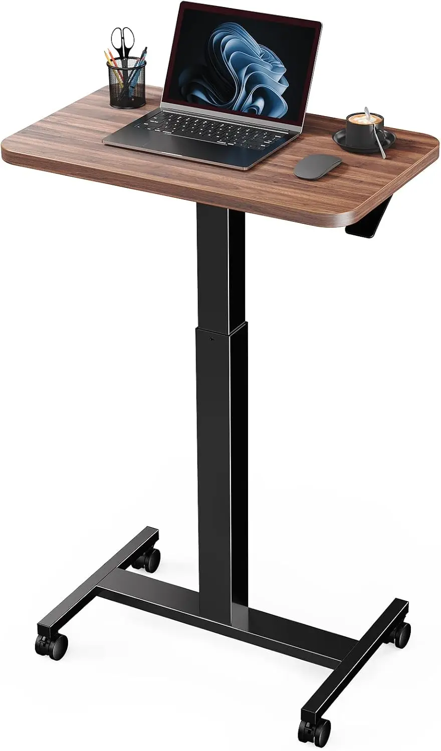 Wider Height Adjustable Mobile Standing Desk with 4 Lockable Wheels for Home Office Classroom, Walnut
Wider Height Adjustable Mobile Standing Desk with 4 Lockable Wheels for Home Office Classroom, Walnut