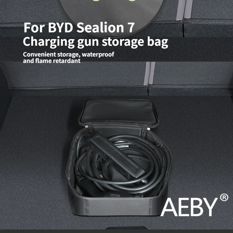 AEBY для BYD Sealion 7 2024 2025, сумка для зарядного пистолета, портативная водонепроницаемая сумка для хранения кабеля зарядного устройства для электромобилей, органайзер для автомобильных аксессуаров
AEBY для BYD Sealion 7 2024 2025, сумка для зарядного пистолета, портативная водонепроницаемая сумка для хранения кабеля зарядного устройства для электромобилей, органайзер для автомобильных аксессуаров