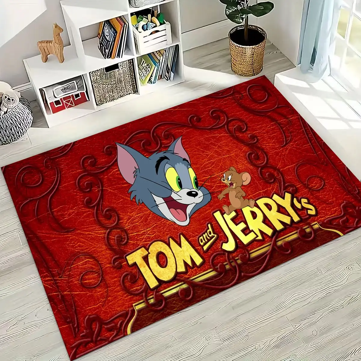 3D T-tom and Jerry Cat Mouse Cartoon Art Carpet Rug for Bedroom Living Room Sofa Home Doormat Decor,Large Kid Non-slip Floor Mat
3D T-tom and Jerry Cat Mouse Cartoon Art Carpet Rug for Bedroom Living Room Sofa Home Doormat Decor,Large Kid Non-slip Floor Mat