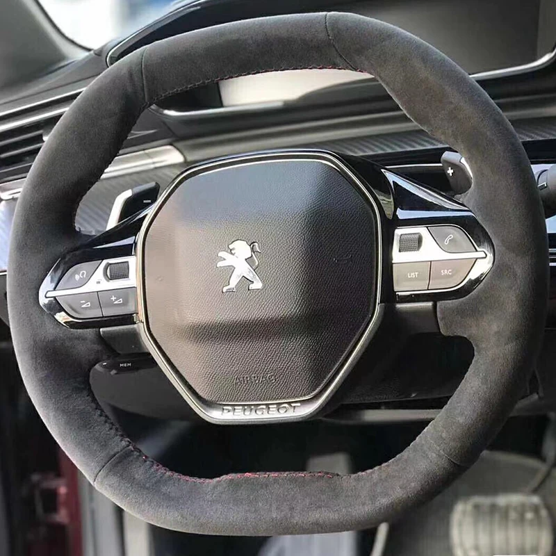 Сшитый вручную замшевый чехол на руль автомобиля, 100% подходит для Peugeot e-208 508 208 3008 4008 5008 2016-2020, автозапчасти
Сшитый вручную замшевый чехол на руль автомобиля, 100% подходит для Peugeot e-208 508 208 3008 4008 5008 2016-2020, автозапчасти