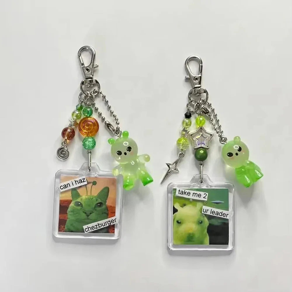 Silly Alien Keychains Cute Resin Aliens Star Bead Phone Charm Chain For iPhone Camera Schoolbag Key Pendant
Silly Alien Keychains Cute Resin Aliens Star Bead Phone Charm Chain For iPhone Camera Schoolbag Key Pendant