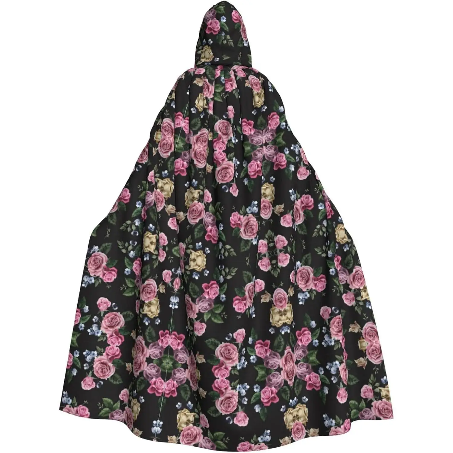 Black Blackgound Rose Print Halloween Hooded Cloak Adults Stylish Cape For Carnivals Themed Parties Cosplays
Black Blackgound Rose Print Halloween Hooded Cloak Adults Stylish Cape For Carnivals Themed Parties Cosplays