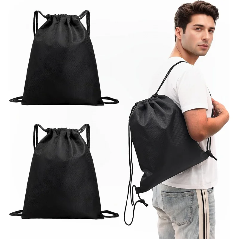 2 Pack Drawstring Backpack 210D Polyester Water Resistant Gym Sack Bag Lightweight Sports Bag for Travel School Camping
2 Pack Drawstring Backpack 210D Polyester Water Resistant Gym Sack Bag Lightweight Sports Bag for Travel School Camping