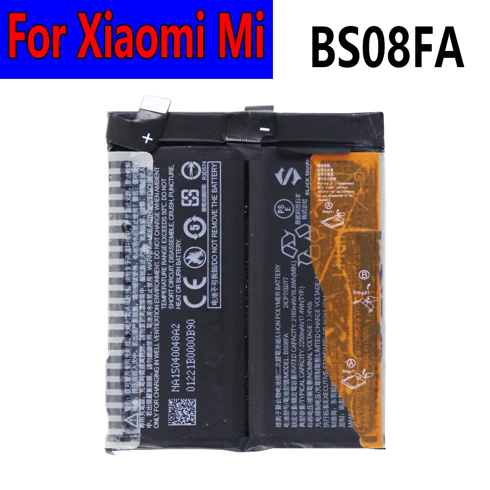 BS08FA 2250 мАч аккумулятор для телефона Xiaomi Black Shark 4/4Pro, высокое качество, 5 + бесплатные инструменты
BS08FA 2250 мАч аккумулятор для телефона Xiaomi Black Shark 4/4Pro, высокое качество, 5 + бесплатные инструменты