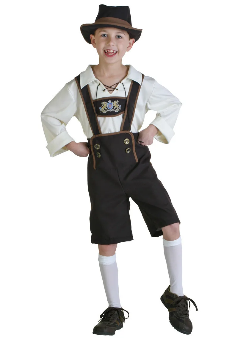 German Bavarian Children's Boys Oktoberfest Costume Cosplay Carnival Halloween Overalls Hat Holiday For Fancy Party Dress
German Bavarian Children's Boys Oktoberfest Costume Cosplay Carnival Halloween Overalls Hat Holiday For Fancy Party Dress