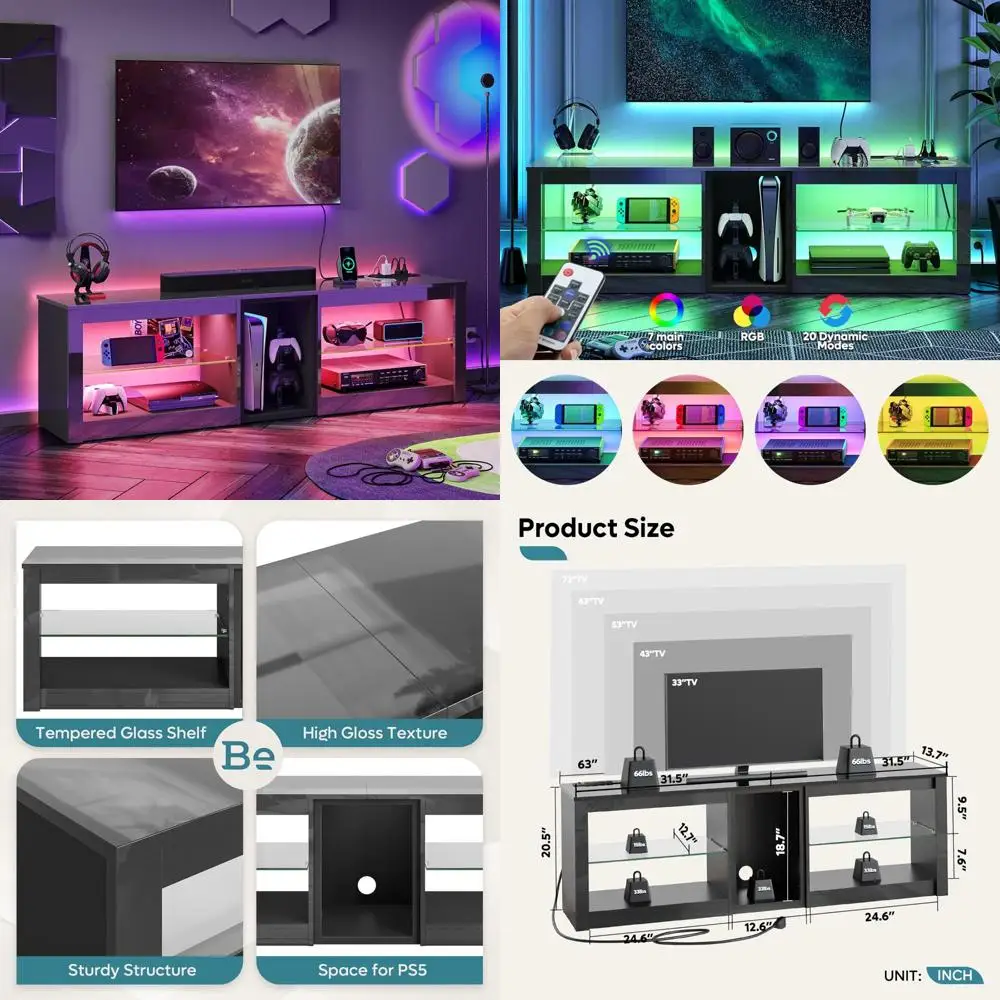 Глянцевая 70-дюймовая подставка для телевизора с розетками, светодиодный развлекательный центр для игровых консолей PS5, гладкая стеклянная подставка для телевизора для Moder
Глянцевая 70-дюймовая подставка для телевизора с розетками, светодиодный развлекательный центр для игровых консолей PS5, гладкая стеклянная подставка для телевизора для Moder