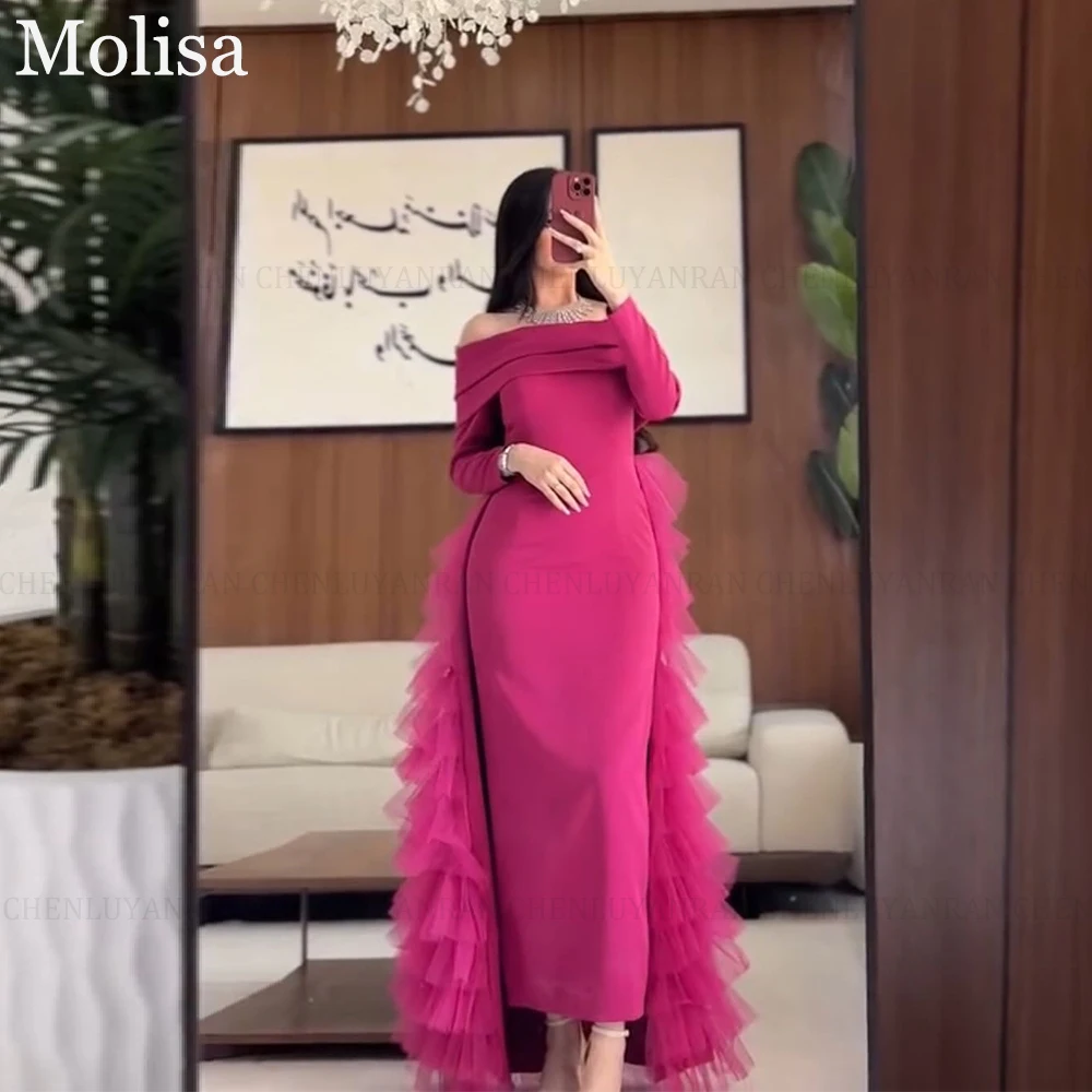 MOLISA Modern Formal Occasion Dresses Customized 2025 New A-Line Off-Shoulder Tulle Tiered Floor-Length Party Prom Evening Gowns
MOLISA Modern Formal Occasion Dresses Customized 2025 New A-Line Off-Shoulder Tulle Tiered Floor-Length Party Prom Evening Gowns