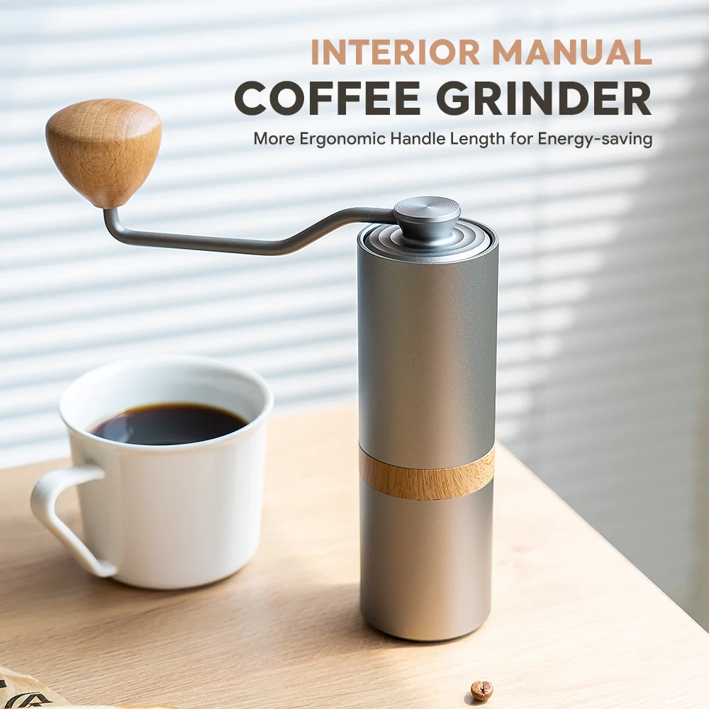 Aluminum Alloy Manual Coffee Grinder, 420 Stainless Steel Burr, Portable Hand Coffee Mill for Home Travel Camping
Aluminum Alloy Manual Coffee Grinder, 420 Stainless Steel Burr, Portable Hand Coffee Mill for Home Travel Camping