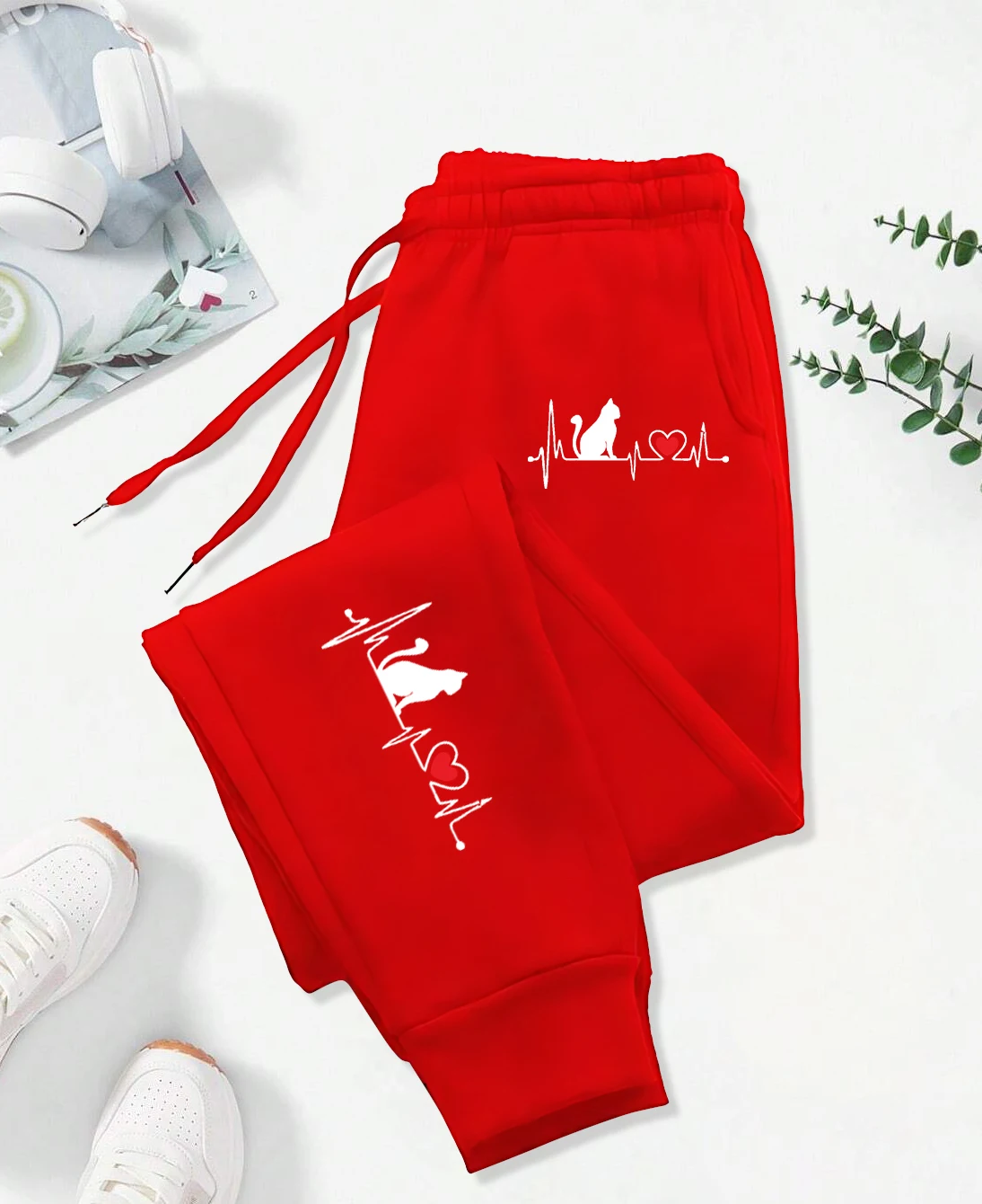 Dog Red Heart Electrocardiogram Printing Printed Woman Pant Street Soft Sweatpants Sport Fashion Trousers Casual Autumn Pants
Dog Red Heart Electrocardiogram Printing Printed Woman Pant Street Soft Sweatpants Sport Fashion Trousers Casual Autumn Pants
