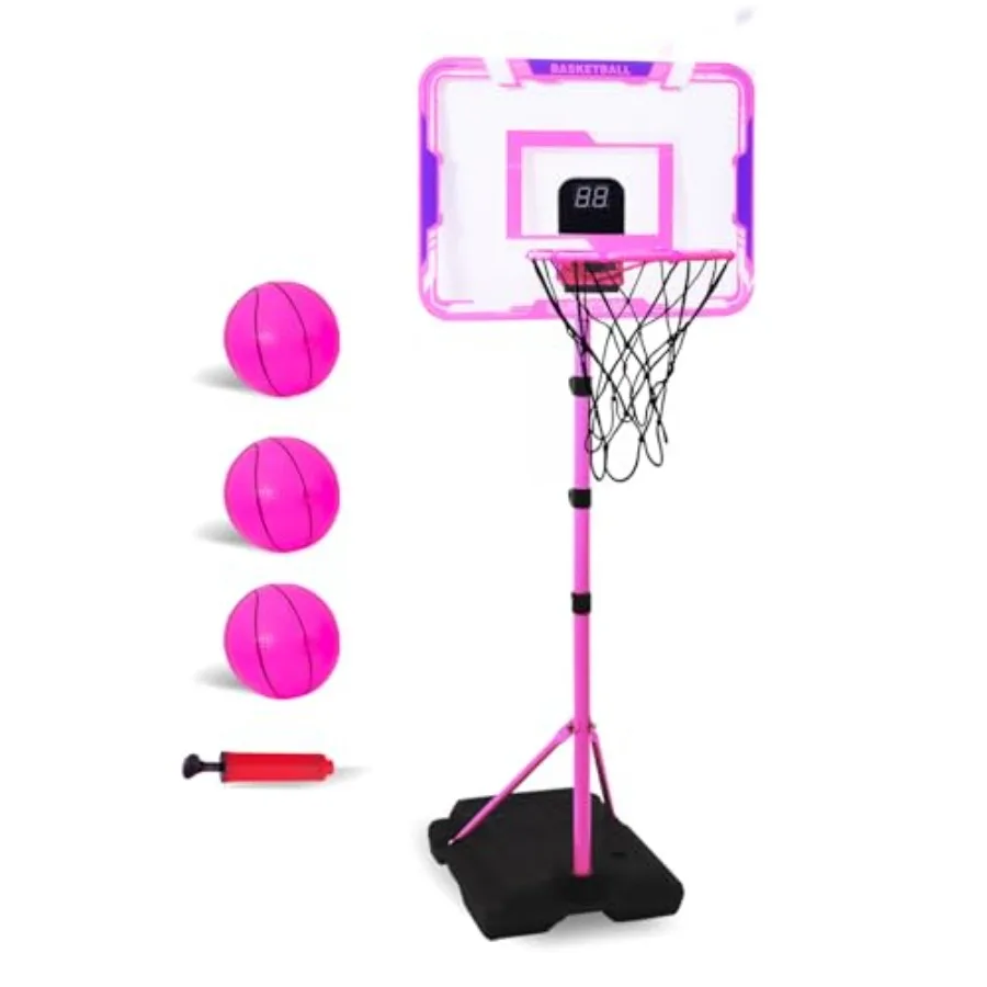 Basketball Hoop Adjustable Height Toddler Basketball Hoop Stand Indoor Outdoor Basketball Goal Toy for Boys Girls Ages 3~8 Year
Basketball Hoop Adjustable Height Toddler Basketball Hoop Stand Indoor Outdoor Basketball Goal Toy for Boys Girls Ages 3~8 Year