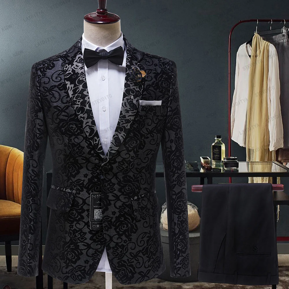SILIWEYA 2024 Men Suits Peaked Lapel Wedding Suits 2 Pieces Slim Fit Men's Party Tuxedos Groom Wear Bridegroom (Jacket+Pants)
SILIWEYA 2024 Men Suits Peaked Lapel Wedding Suits 2 Pieces Slim Fit Men's Party Tuxedos Groom Wear Bridegroom (Jacket+Pants)