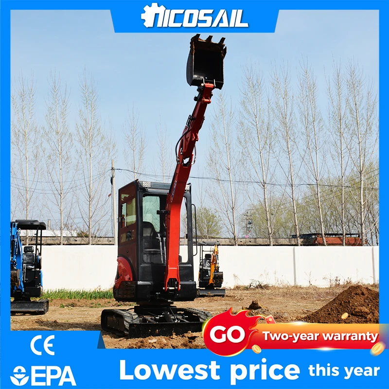 CE Mini Digger NICOSAIL OKW25U 2.5 Ton Customizable Compact Excavator Yanmar 3TNV80 Engine Hydraulic
CE Mini Digger NICOSAIL OKW25U 2.5 Ton Customizable Compact Excavator Yanmar 3TNV80 Engine Hydraulic