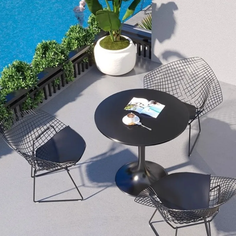 Outdoor table and chair combination simple creative courtyard balcony meeting guests open-air Internet celebrity wrought iron ro
Outdoor table and chair combination simple creative courtyard balcony meeting guests open-air Internet celebrity wrought iron ro