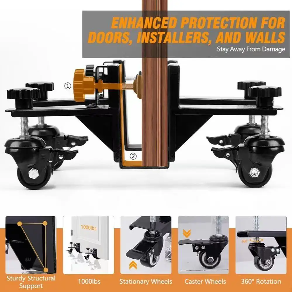 Установка дверей Тележка для обработки дверной панели Тележка с вращением на 360° Переводящий ролик Сверхмощная дверная панель Тележка Доска Тележка 
Установка дверей Тележка для обработки дверной панели Тележка с вращением на 360° Переводящий ролик Сверхмощная дверная панель Тележка Доска Тележка