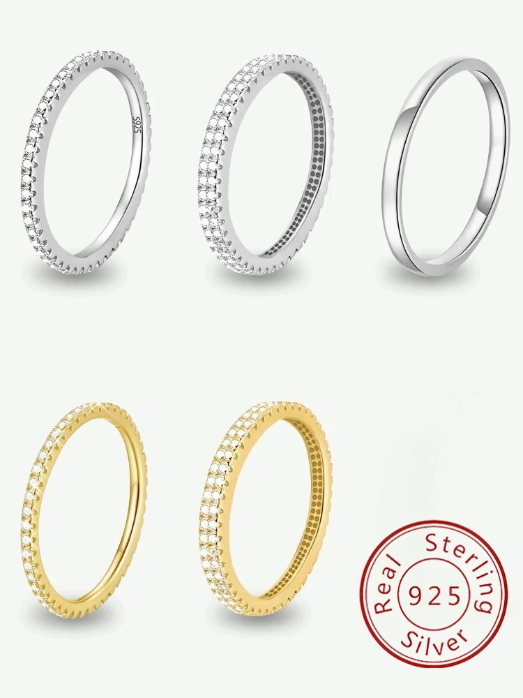 925 Sterling Silver Classic Minimalist Round Zircon Rings For Women Engagement Wedding Luxury High Quality Fine Jewelry
925 Sterling Silver Classic Minimalist Round Zircon Rings For Women Engagement Wedding Luxury High Quality Fine Jewelry