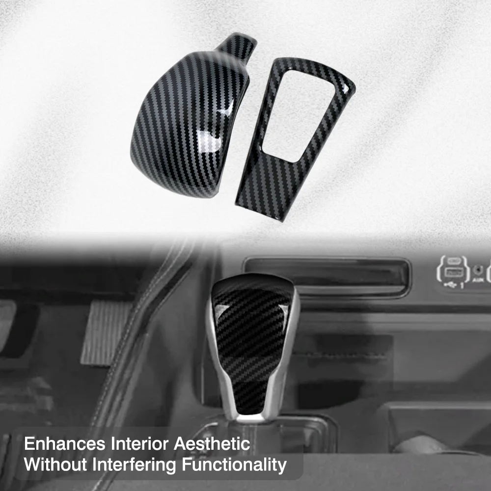 2Pcs Car Interior Gear Shift Knob Head Cover Trim ABS Carbon Fiber Style For Dodge Ram TRX 2021 2022 2023
2Pcs Car Interior Gear Shift Knob Head Cover Trim ABS Carbon Fiber Style For Dodge Ram TRX 2021 2022 2023