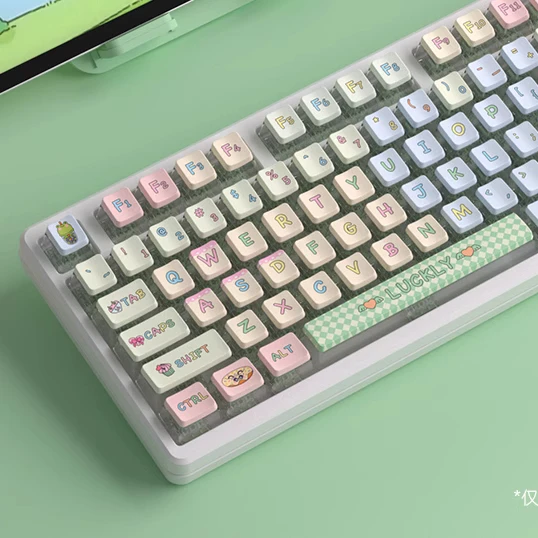 Lucky four-sided side transparent PBT heat sublimation transparent crystal transparent keycap double leather milk diyOEM
Lucky four-sided side transparent PBT heat sublimation transparent crystal transparent keycap double leather milk diyOEM