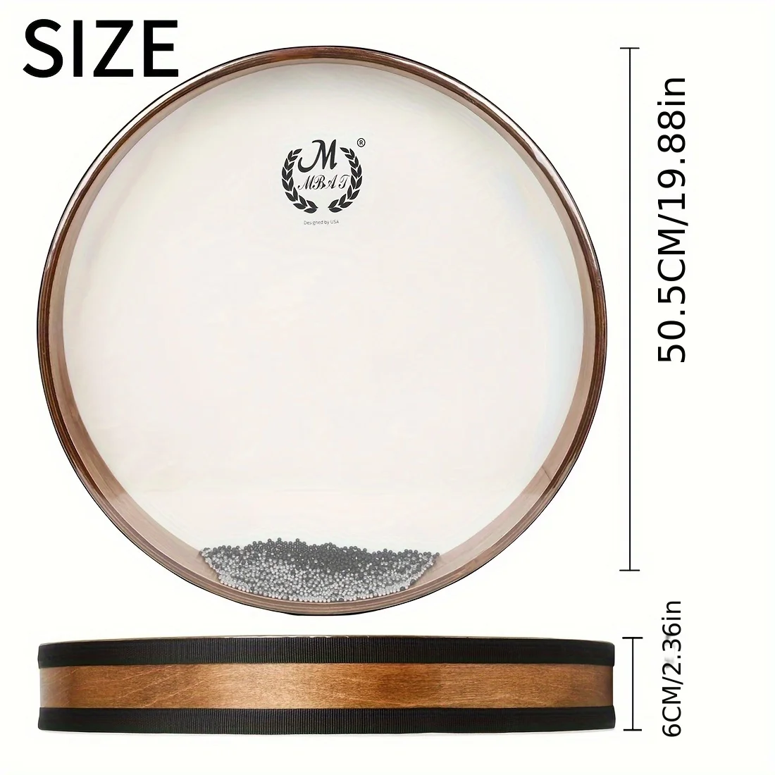 16/18/20/22 Inch Ocean Wave Bead Hand Drum with Filled Steel Ball Percussion Instrument Waves Sound Drum Handheld Children's Toy
16/18/20/22 Inch Ocean Wave Bead Hand Drum with Filled Steel Ball Percussion Instrument Waves Sound Drum Handheld Children's Toy