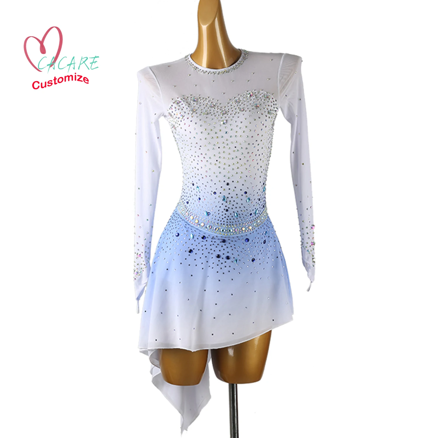 Figure Skating Dress Dance Wear Stage Costume Clothing Girl Children Clothes Artistic Ice Skating Dress Dance Leotard Samba B035
Figure Skating Dress Dance Wear Stage Costume Clothing Girl Children Clothes Artistic Ice Skating Dress Dance Leotard Samba B035