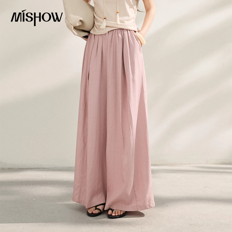 MISHOW Новые дышащие женские повседневные широкие брюки из лиоцелла, летние плиссированные драпированные брюки в пол, стройнящие фигуру MXF22K1281
MISHOW Новые дышащие женские повседневные широкие брюки из лиоцелла, летние плиссированные драпированные брюки в пол, стройнящие фигуру MXF22K1281