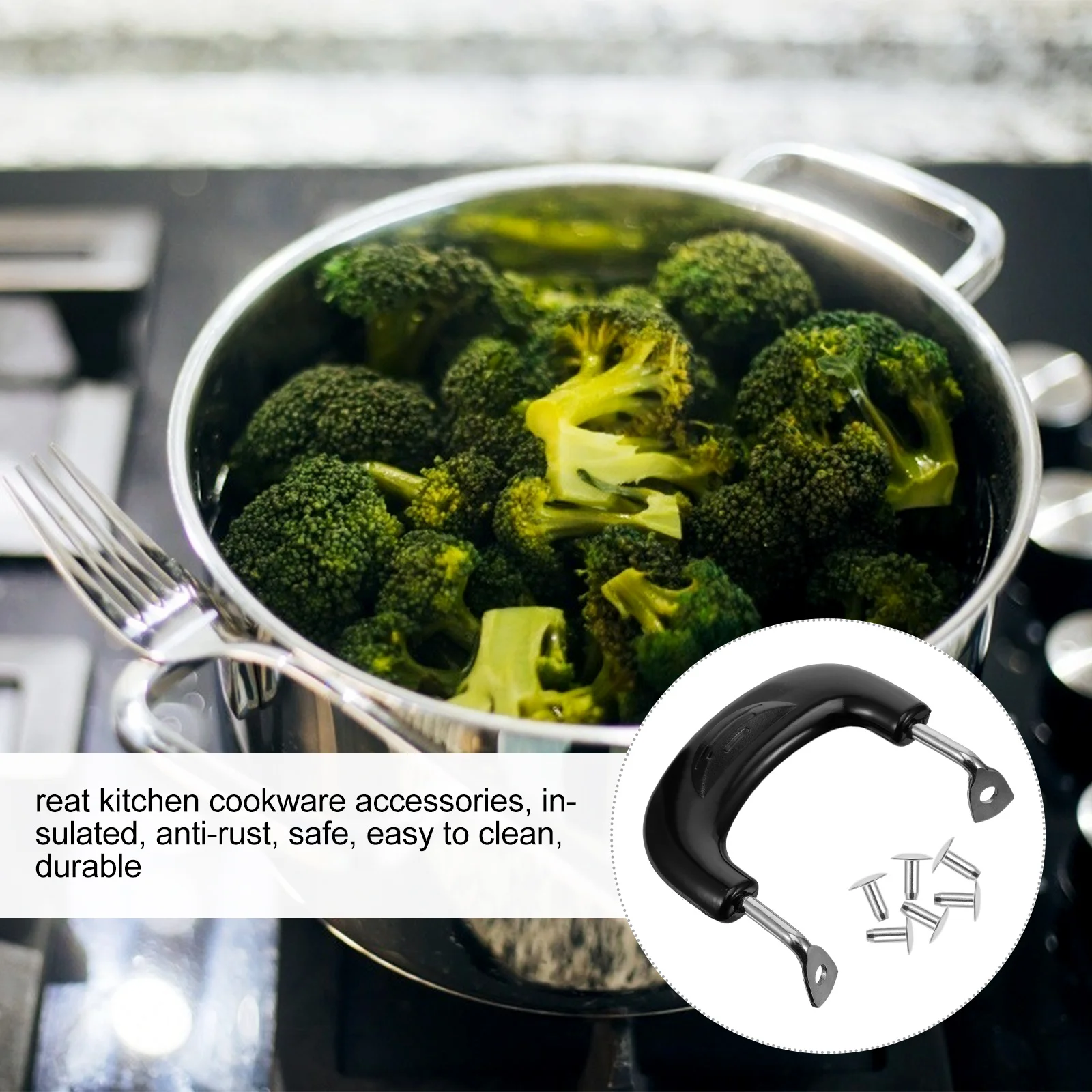 6Pcs Pot Ear Handles Premium Stainless Steel Easy Grasp Replacement Cookware Accessories Kitchen Pot Handle
6Pcs Pot Ear Handles Premium Stainless Steel Easy Grasp Replacement Cookware Accessories Kitchen Pot Handle