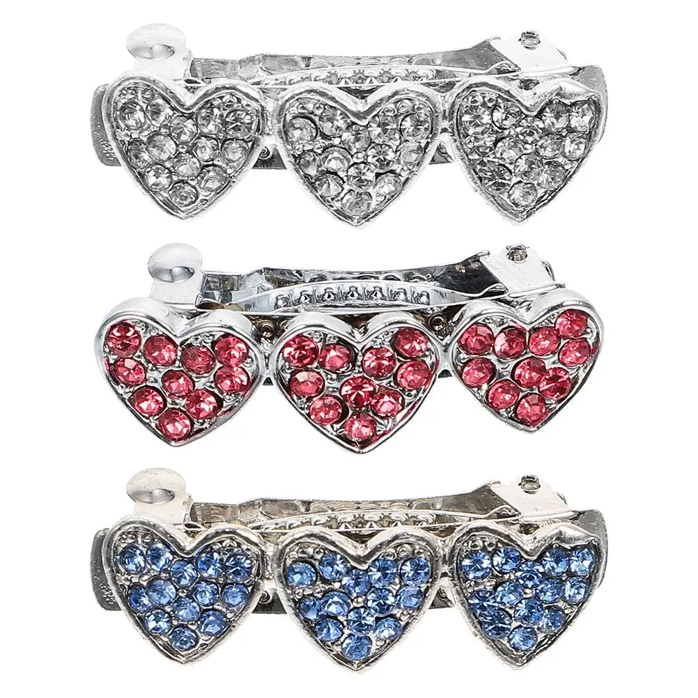 3pcs Heart Rhinestone Hairpin Cute Puppy Barrette Small Light Alloy Pet Accessories Dog Decorations Sweet Elegant
3pcs Heart Rhinestone Hairpin Cute Puppy Barrette Small Light Alloy Pet Accessories Dog Decorations Sweet Elegant