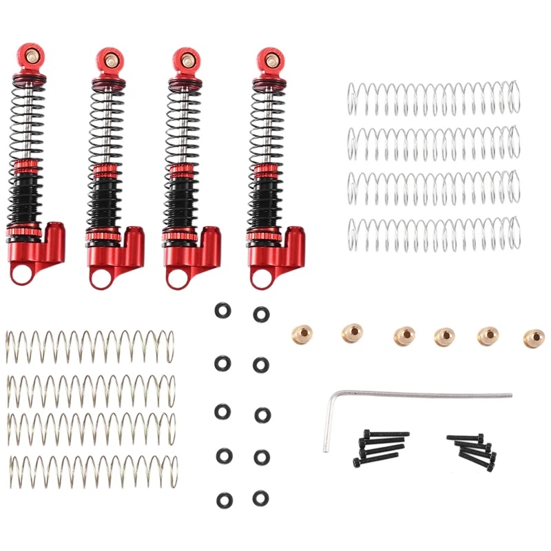 4Pcs 53Mm Metal Oil Shock Absorber Damper For Axial SCX24 AX24 1/24 RC Crawler Car Upgrade Parts
4Pcs 53Mm Metal Oil Shock Absorber Damper For Axial SCX24 AX24 1/24 RC Crawler Car Upgrade Parts